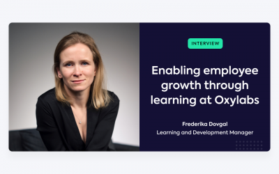 Enabling employee growth through learning at Oxylabs